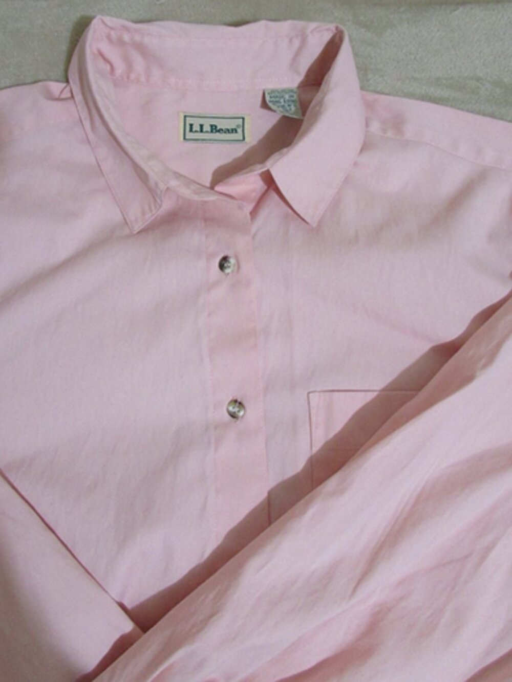 L.L. Bean Women's Long Sleeve Button-Down Shirt - Size 16 (G) 0099